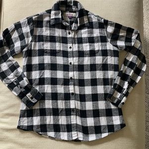 Alpine Lakes Black & White Flannel - Size S